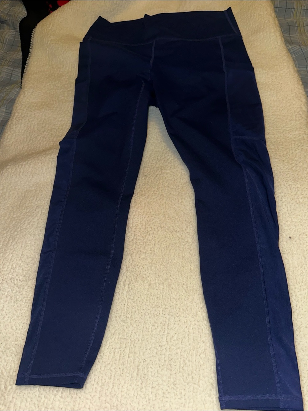 Fabletics Deep Blue Performance Leggings size Large